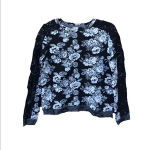 Floral print sweatshirt